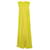 Tibi Ruched Evening Gown in Yellow Silk   ref.504404