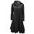 Giorgio Armani A-Line Coat in Black Polyester