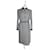 Valentino "Miss V" Vintage Hahnentritt-Kleid Schwarz Weiß Wolle  ref.504520