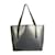 Jimmy Choo Black Pebbled Leather & Denim Fabric Large Tote Shopper bag Azul Cuero  ref.504693