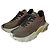 Sneaker Valentino Bounce in pelle marrone - vista 4