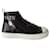 Sneakers Valentino Montante in pelle nera Nero  ref.504701
