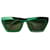 lunettes de soleil bottega veneta, modèle vert crête Métal  ref.504915
