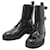 Balmain pour H&M *[Used] H & M x Balmain Combat Boots Men's Boots Black Black Size 40 (Approx. 25.5 cm) Patent Leather Fastener Short Limited Collaboration Combat Boots  ref.505006