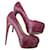 Brian Atwood Fersen Pink Exotisches Leder  ref.505639