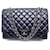 CHANEL CLASSIC TIMELESS MAXI JUMBO HANDBAG NAVY BLUE QUILTED LEATHER  ref.505744