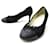 CHANEL PUMPS SHOES BALLERINAS WITH HEEL LOGO CC G29005 37.5 SHOES Leather  ref.505749
