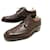 Hermès Hermes shoes 41 DERBY STRAIGHT TOE IN BROWN LEATHER SHOES  ref.505840
