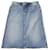 Mother Saia jeans cintura alta mãe em algodão azul  ref.506541