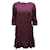 Marni Robe Droite à Volants en Polyester Violet  ref.506568