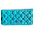 Chanel Timeless/Classique wallet Blue Leather  ref.506607