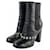 *[Used] Chanel Icon Coco Mark Leather Short Boots Black  ref.506631