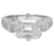 inconnue white gold ring, emerald cut diamond 4 Cts.  ref.507191