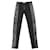Burberry Leggings with Leather Side Panel in Black Viscose Cellulose fibre  ref.507396