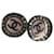 Chanel Boucles d'oreilles Résine Noir Rose  ref.507800