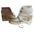 Louis Vuitton calf leather Suede Monogram Cliff Eggshell  ref.507932