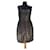 Club Monaco Dresses Black Multiple colors Golden Silk Polyester Wool  ref.508012