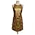 Patrizia Pepe Dresses Golden Leather  ref.508023