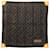 Sciarpa piccola Louis Vuitton in cotone con stampa monogramma marrone  ref.508485