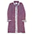 *[Occasion] Manteau Chanel Tweed Violet / Blanc 34 Coton  ref.508517