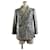 *[Gebraucht] Chanel Jacke Maßgeschneiderte Jacke Oberbekleidung Baumwolle Silber Schwarz / # 34  ref.508533
