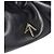 Autre Marque Manu Atelier - Borsa Cilindro Increspata Nero Gold hardware - vista 5
