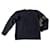 Autre Marque suéter negro con cuello en V Banda caqui en una manga en T. L - XL Poliéster Lana  ref.509040