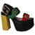 Vivienne Westwood Sandales à Boucle Nimes en Cuir Multicolore  ref.509263