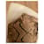 Prada Borsa tote in pitone con logo Hobo Marrone Beige  - vista 8