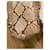 Prada Borsa tote in pitone con logo Hobo Marrone Beige  - vista 9