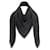 Louis Vuitton Scarves Black Silk Wool  ref.510220