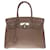 Splendid Hermès Birkin handbag 30 in etoupe Togo leather with white stitching, palladium silver metal trim Grey  ref.510434