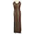Autre Marque Dresses Brown Khaki Cotton Polyester Viscose  ref.510439