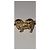 Autre Marque Spilla a forma di cane pechinese in oro Gold hardware - vista 16