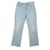 Re/Done Distressed Cropped Boyfriend Jeans in Blue Cotton Denim  ref.510698