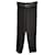Sandro Pants, leggings Black Leather Polyester Viscose Elastane  ref.511171