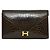 Hermès LYDIE CROCO L'AVANA immacolato Marrone - vista 2
