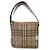 Vintage Burberry Nova Check bag leather and suede Multiple colors Beige  ref.511412