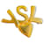Yves Saint Laurent Pins & Broschen Golden Metall  ref.511592