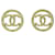 Brinco Chanel Dourado Metal  ref.511625