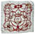 Hermès Sciarpe di seta Bianco Rosso  ref.511700
