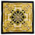 Hermès Seiden Schals Schwarz Golden  ref.511701