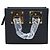 Borsa Sophie Hulme Mini Box Albion in pelle nera Nero