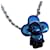Louis Vuitton VIVIENNE pendant necklace Blue Metal  ref.512435