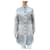 Desigual Coats, Outerwear Grey Cotton Polyester  ref.512461