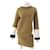 Céline [Used] [Celine] Phoebe period cashmere mixed high neck lined face one piece khaki XS Polyester  ref.513091