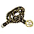 Chanel Ceinture double chaîne & cuir. Métal Bijouterie dorée  ref.513658