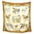 Hermès SCIARPA VINTAGE HERMES I puledri XAVIER DE PORET CARRE 90 Sciarpa seta Marrone  ref.513726