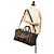 Borsa da viaggio Fendi Brown Pequin - vista 10