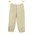 *[Used] Chanel Pants Khaki Cotton  ref.514193